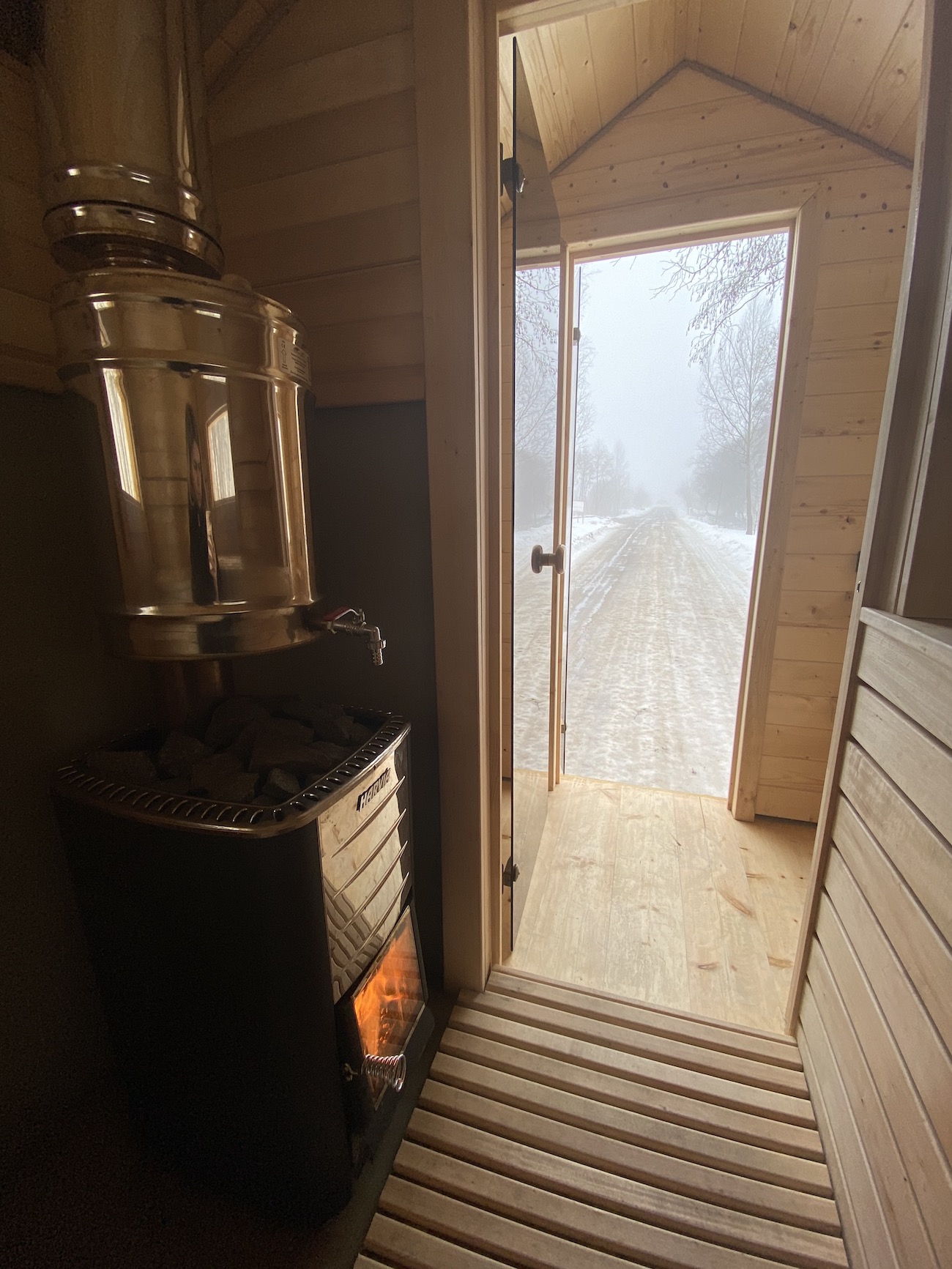 mobile sauna ofen
